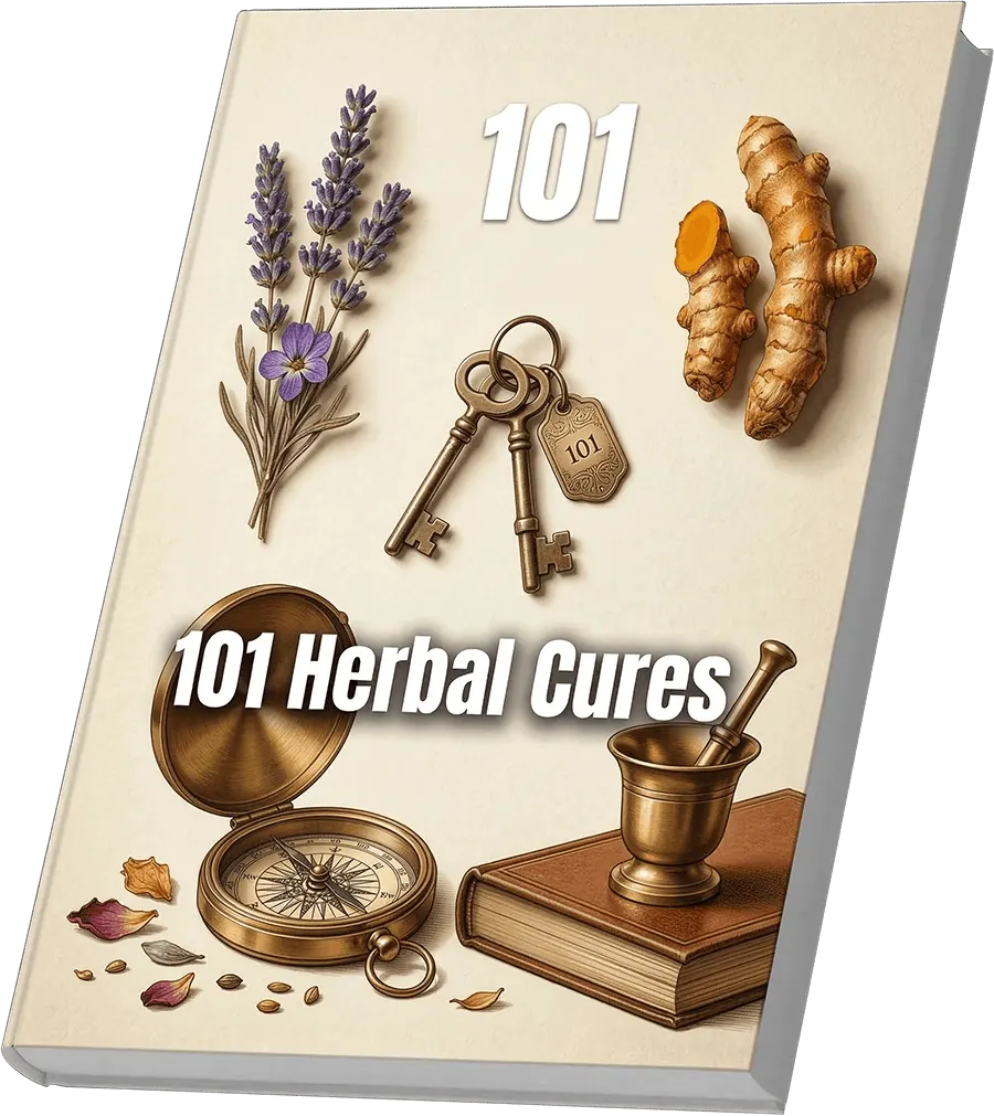 Cover of the MemoHoney bonus guide, 101 Herbal Cures