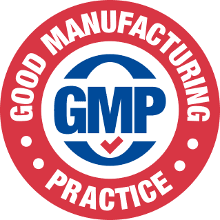 Good Manufacturing Practice certified badge